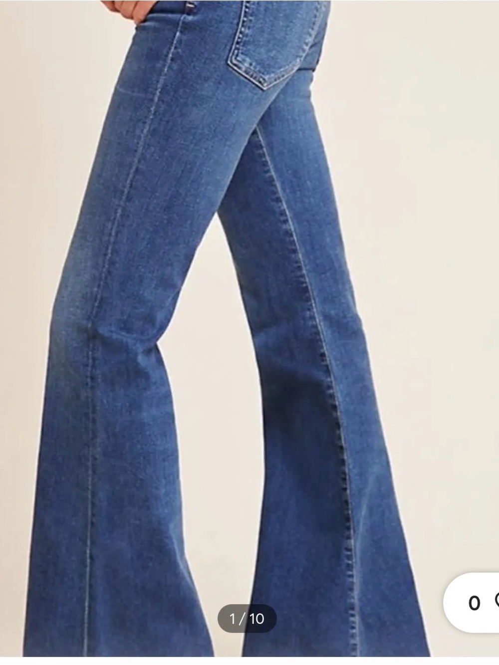 PAIGE mid rise Blue Lou Lou Wide-Leg Jeans